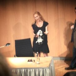 Die Lesung von und mit Andrea Sawatzki…